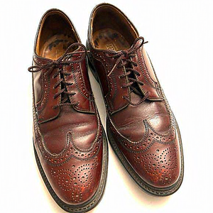 Mens Dexter Vintage Oxford Wingtip Burgundy Leather Size 10.5‎ D